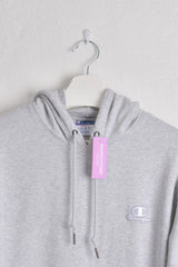 Classic Champion Hooded Sweatshirt in Grey