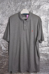 POLO Ralph Lauren Classic Heather Grey Melange Preppy Polo Shirt