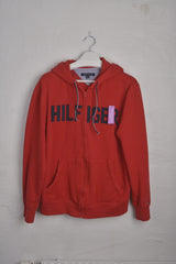 Vintage Tommy Hilfiger Zip-Up Hoodie in Red