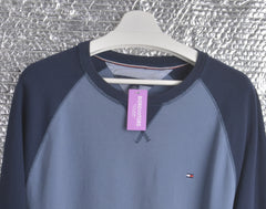 TOMMY Hilfiger Two-Tone Blue Sweatshirt