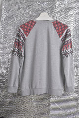 T.Hilfiger Vintage sweat with Printed-sleeves