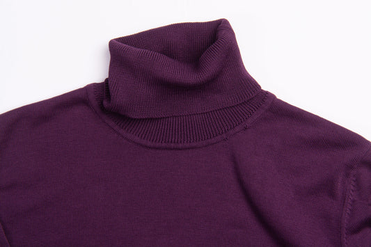 Purple dressing high neck
