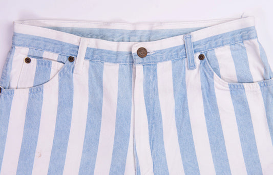 Light blue stripped vintage shorts
