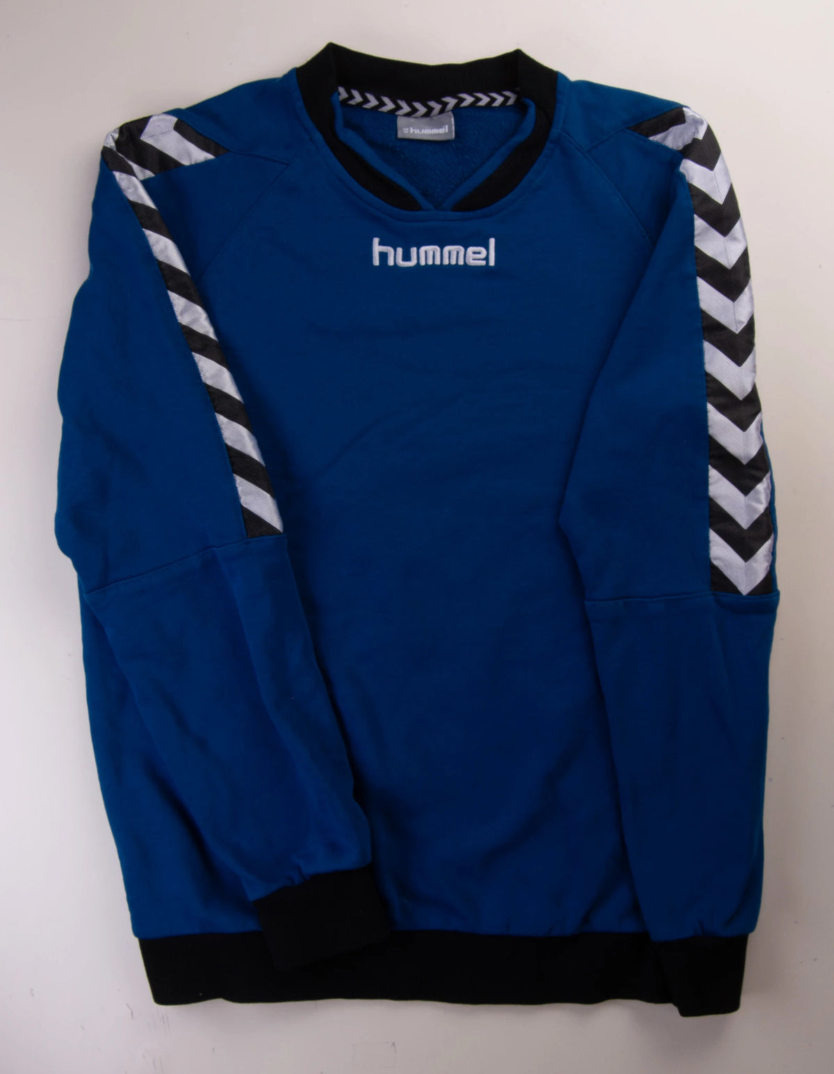 Retro Hummel Sweatshirt with Chevron Sleeve Detail