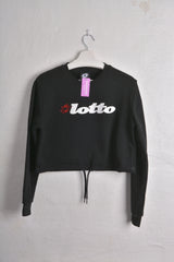 Lotto Cropped Sweatshirt w. Diamante Logo Detail