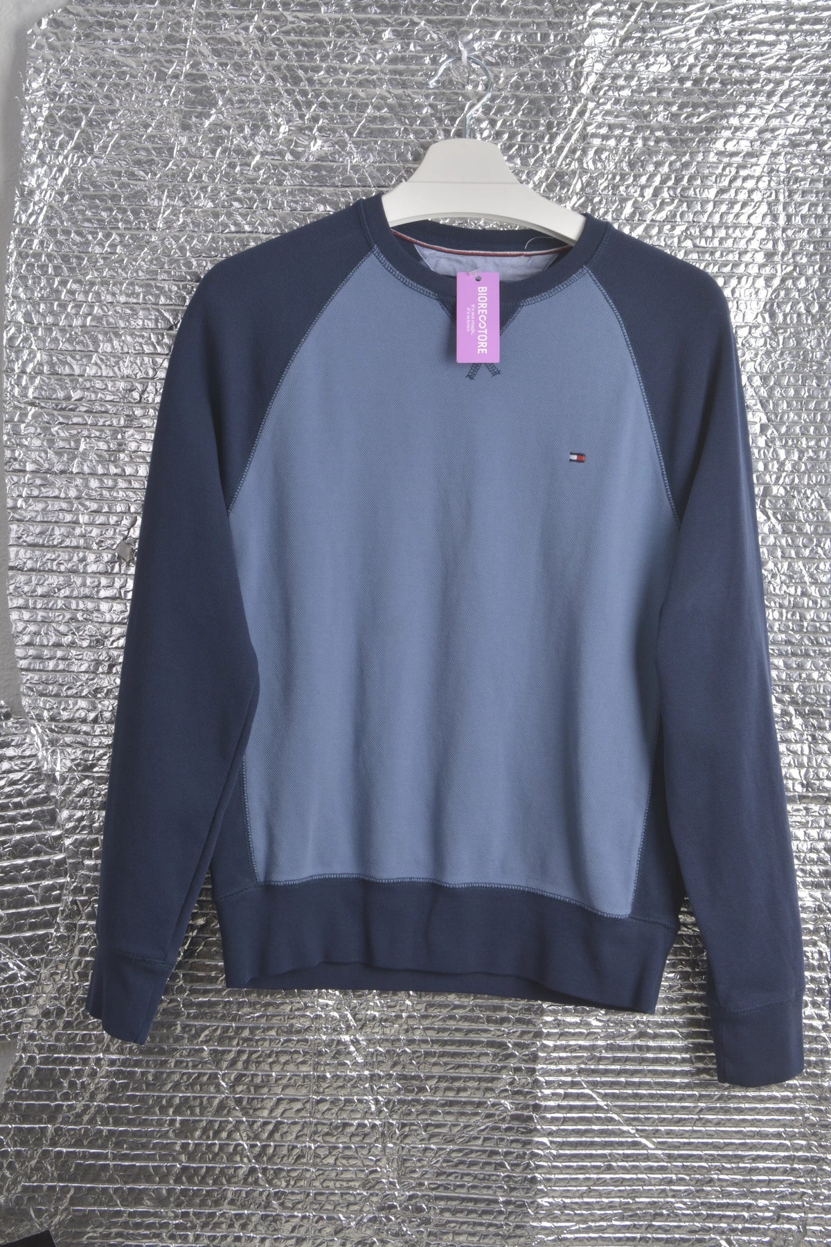 T.Hilfiger Two-Tone Blue Sweatshirt