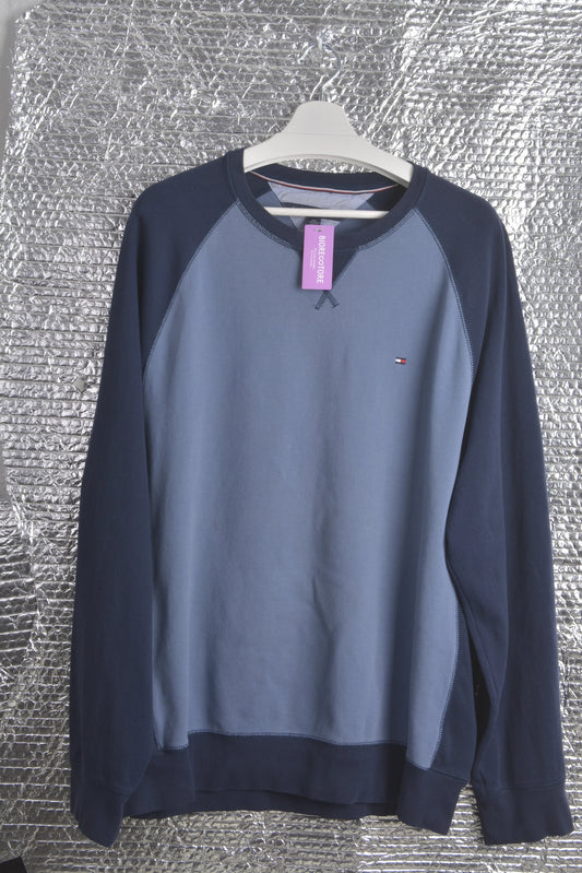TOMMY Hilfiger Two-Tone Blue Sweatshirt