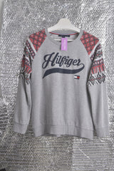 T.Hilfiger Vintage sweat with Printed-sleeves